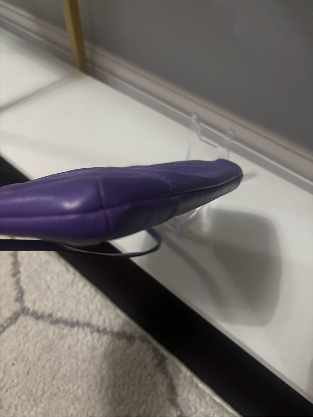 Coach Purple Leather Wristlet - Picture 4 of 9
